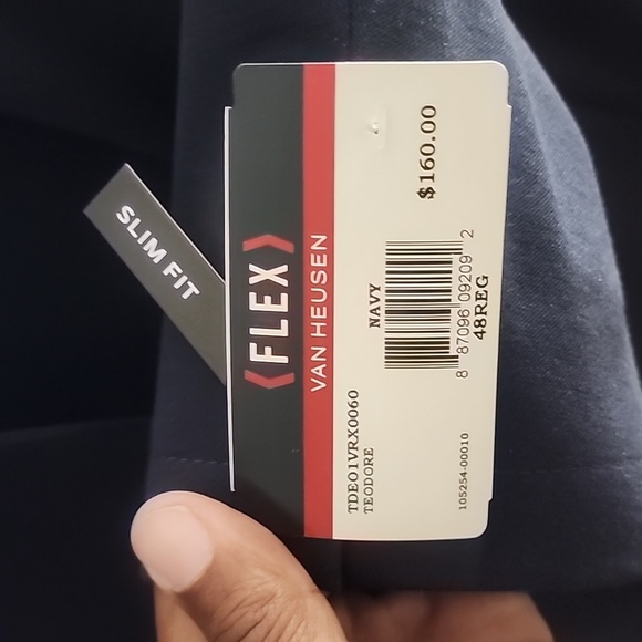 Van Heusen 48R Navy Blazer - Picture 2 of 3